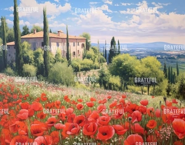 Poppy Field in Full Sun