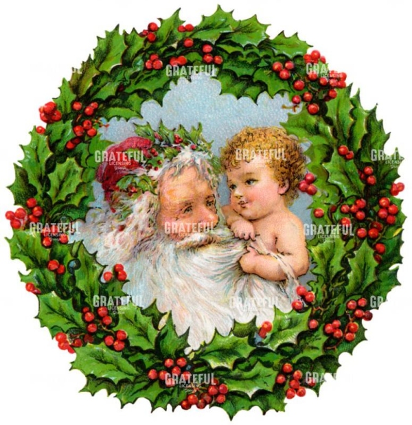 Santa Wreath