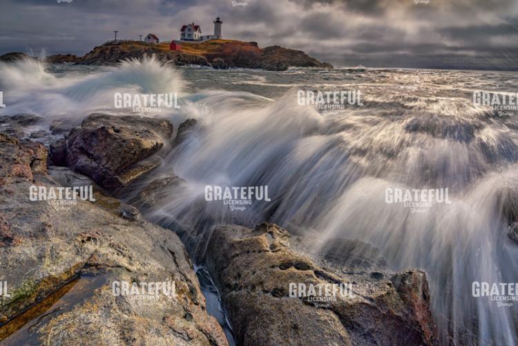 High Tide at Cape Neddick