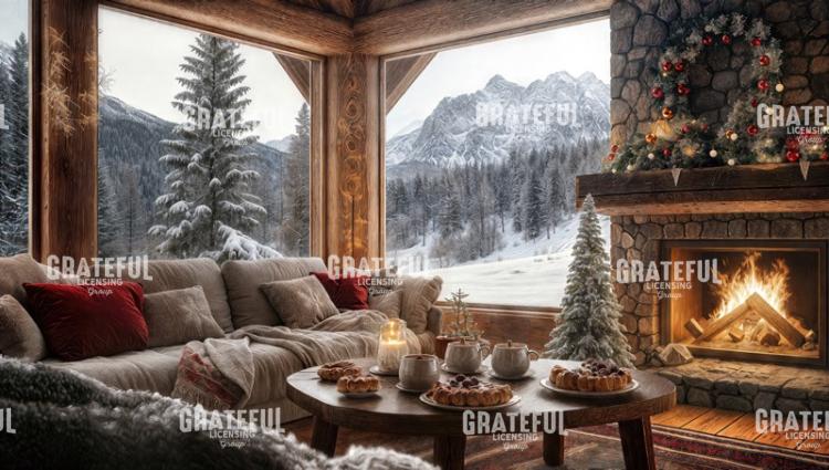 Interior Christmas Remote Cabin