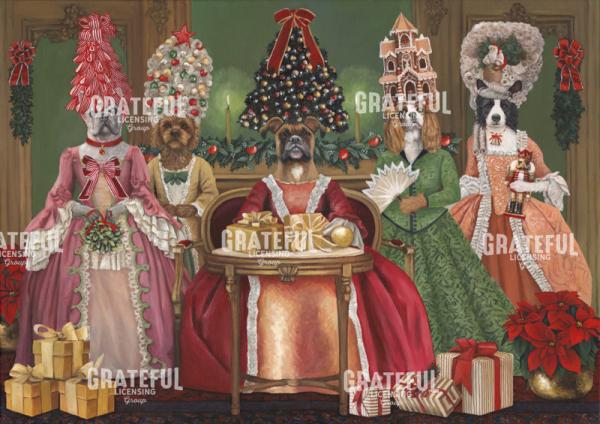 Canine Christmas Regalia