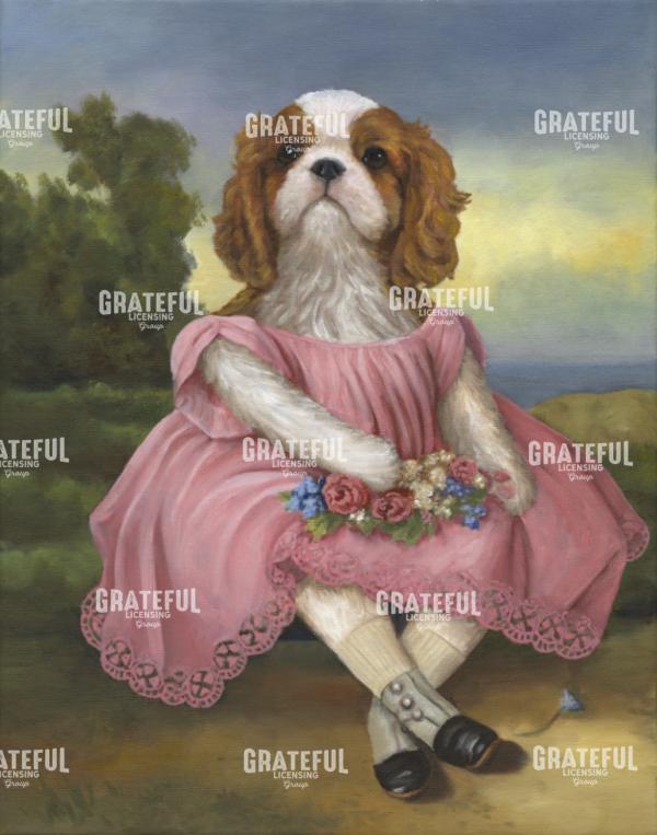 Puppy In Pink Dress