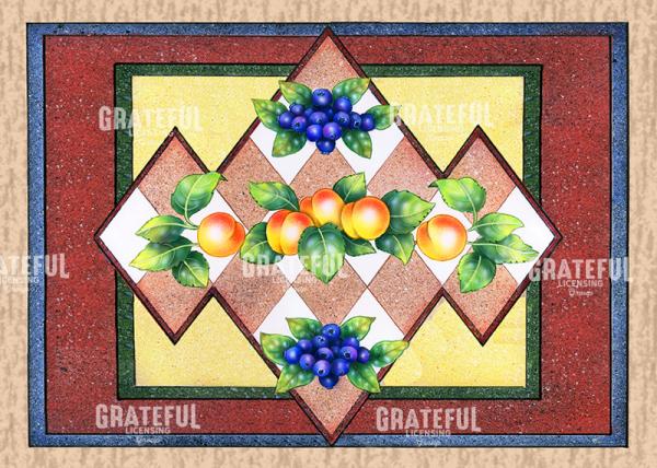 apricots and blueberries