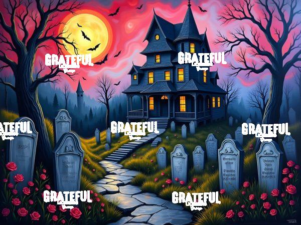 Haunted House With Graveyard