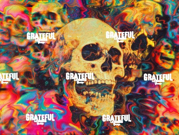 Psychedelic Skulls B