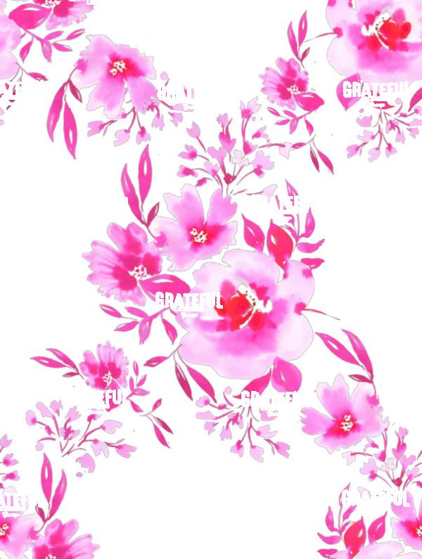 Pink Floral Trellis