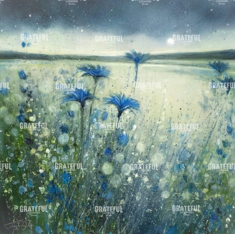 Cornflowers and The Moon No. 2