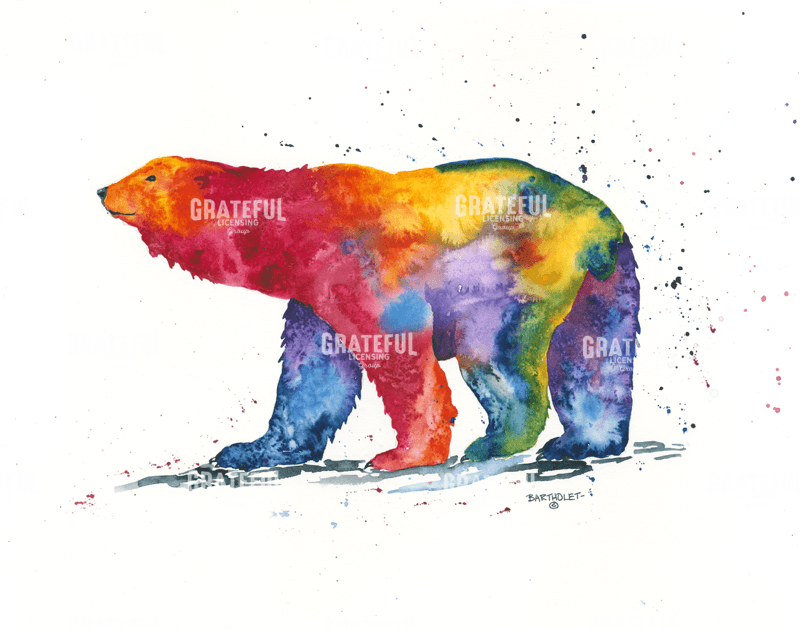 Rainbow Polar Bear
