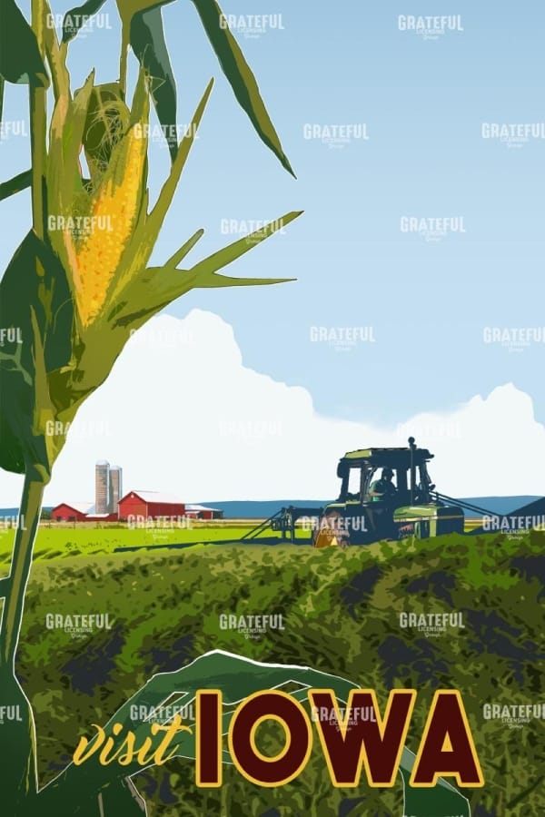 Iowa Travel Poster
