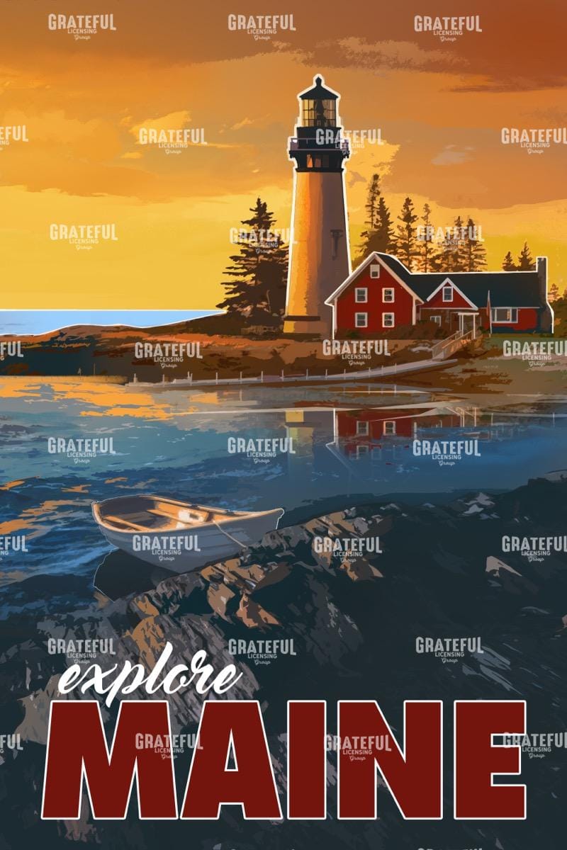 Maine Travel Poster