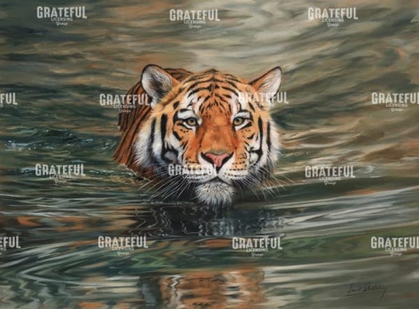 Tiger Water Swimming