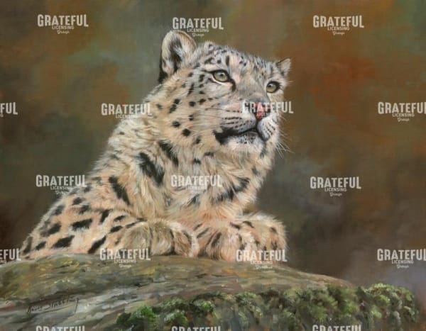 snow leopard rock