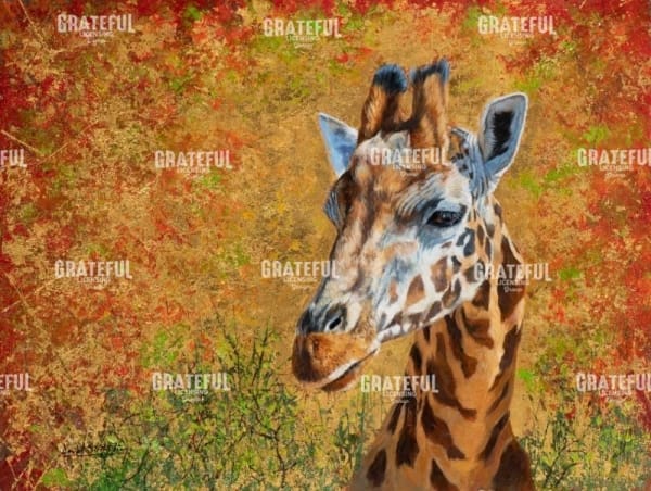 Giraffe in Gold