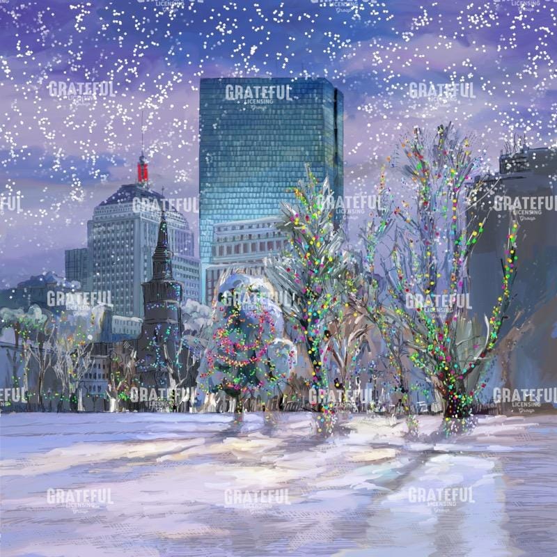 Boston Holiday Skyline