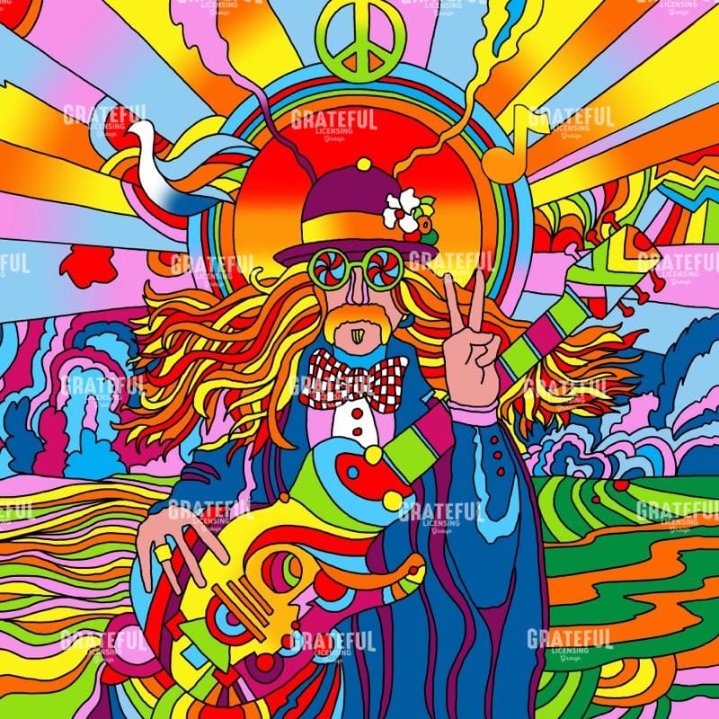 Hippie Guitar Player