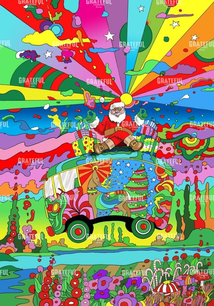 Santa-Hippie-Bus
