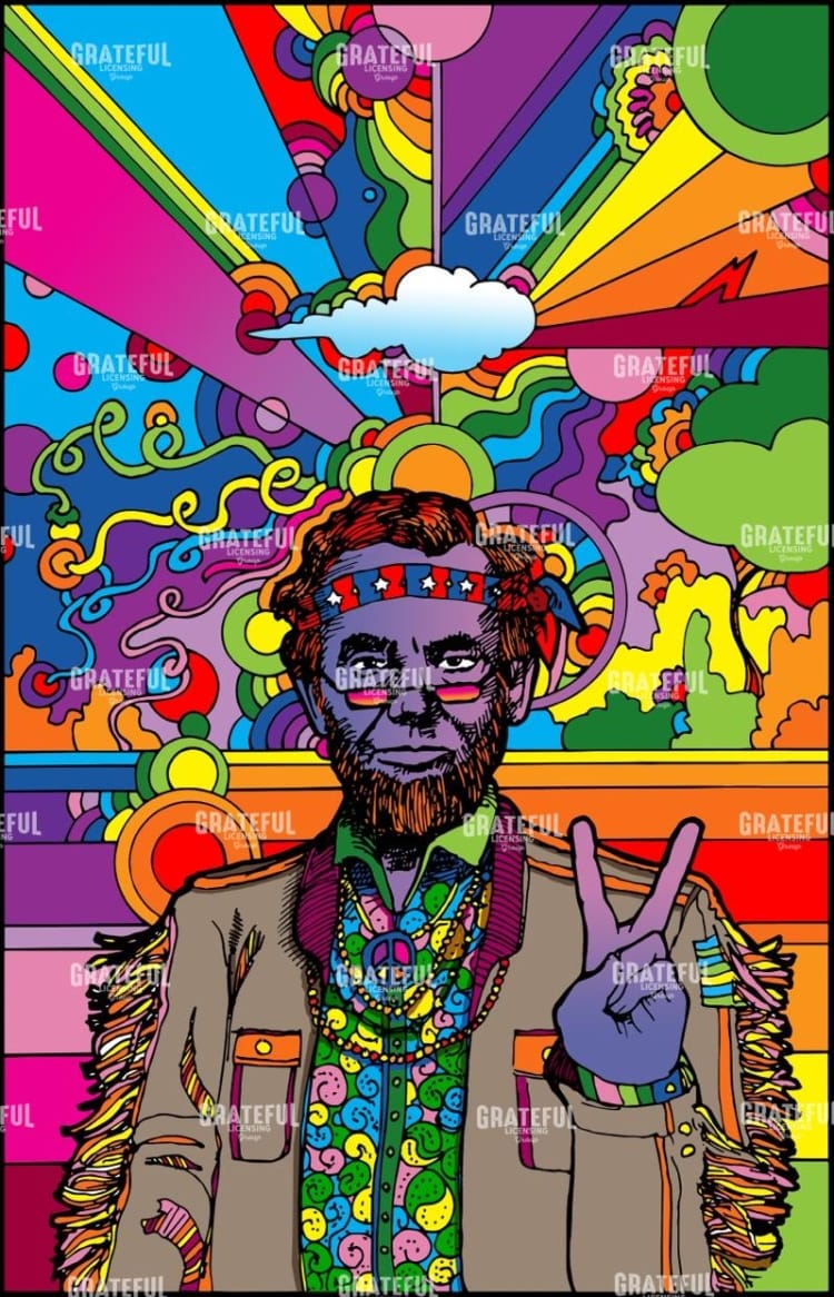 Abe Lincoln Psychedelic