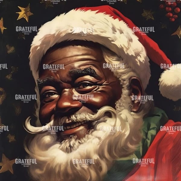 Santa with Stars