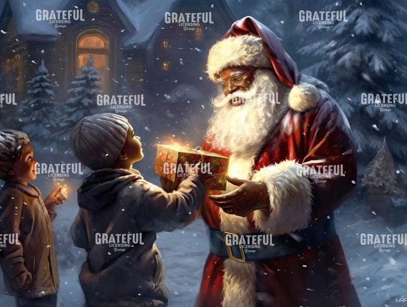 Santa Giving Gifts