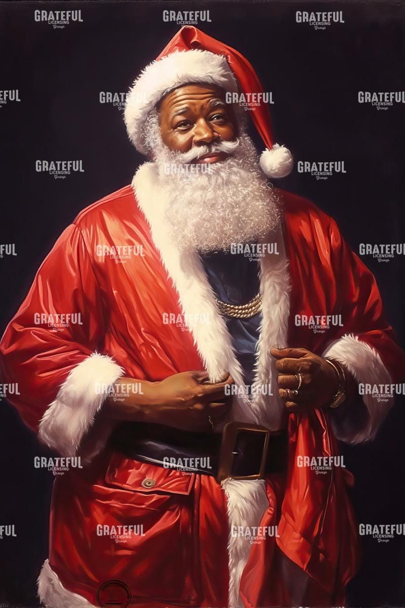 Jolly Santa in Robe