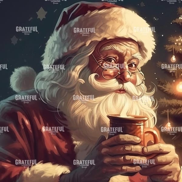 Santa with Cocoa