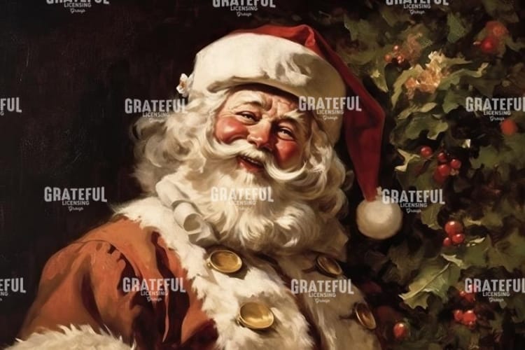 Santa with Tree