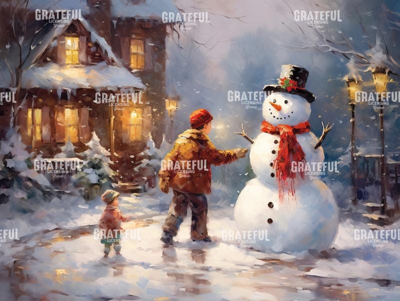 A Frosty Nighttime Scene