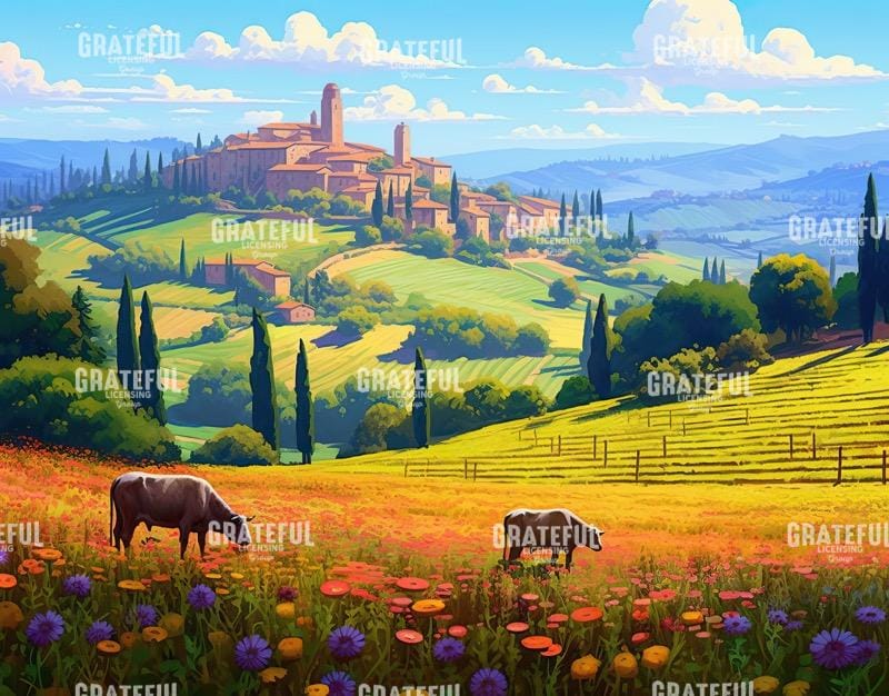 Italian Countryside Cattle