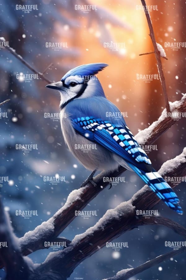 Winter Bluejay