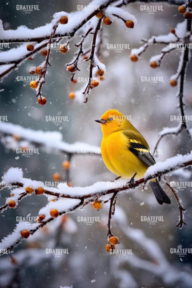 Winter Yellow Finch