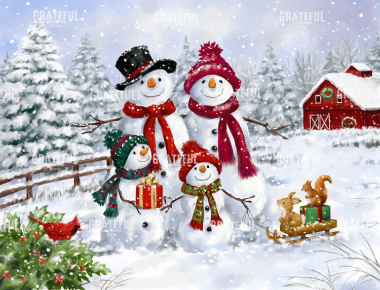 Snowman Family