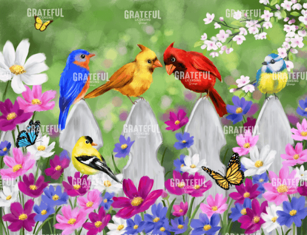Songbirds and Flowers