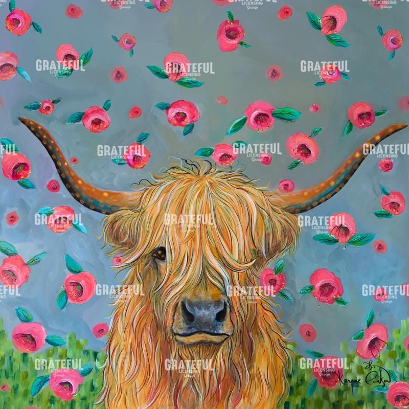 Flowers for Daisy the Highland Cow