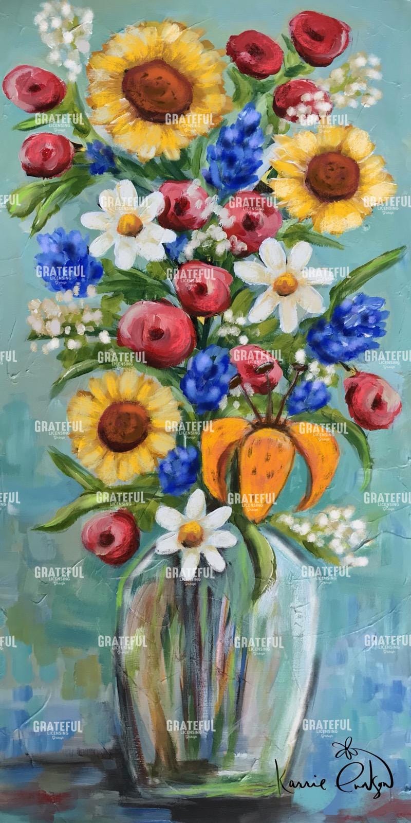 Sunflower and Lily Bouquet