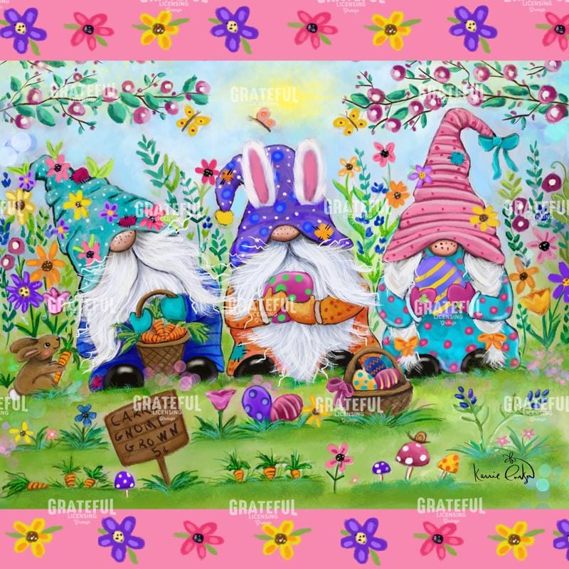 Easter Gnome with Border