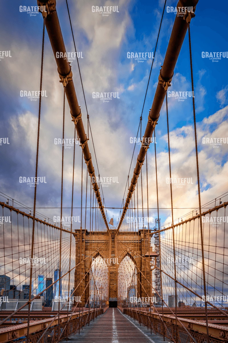 Spring Evening on the Brooklyn Bridge