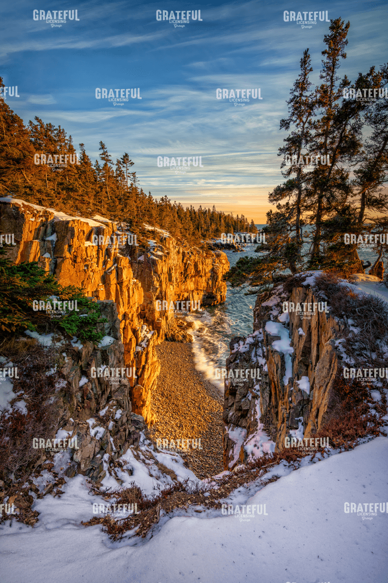 Winter Sunset at Raven's Nest