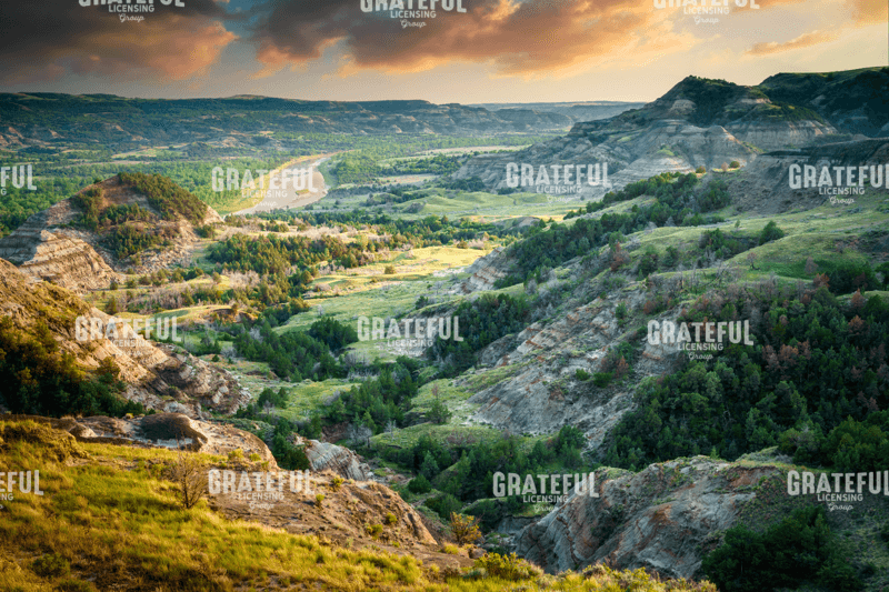 River Bend Overlook at Sunset