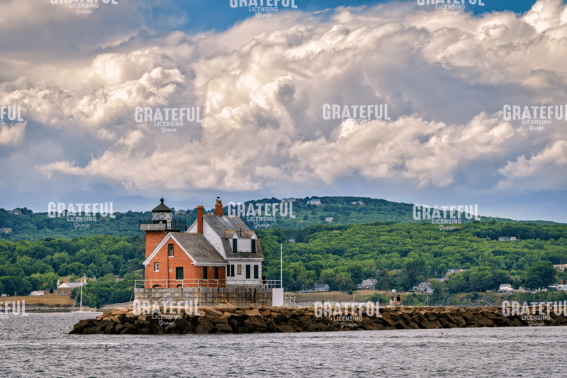 Cloudy Day at Rockland Breakwater