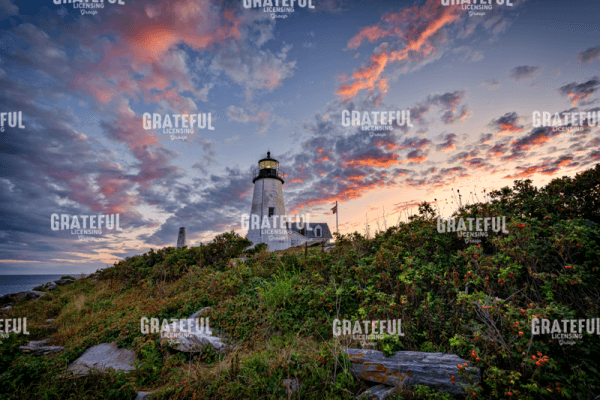 Red Skies At Pemaquid Point