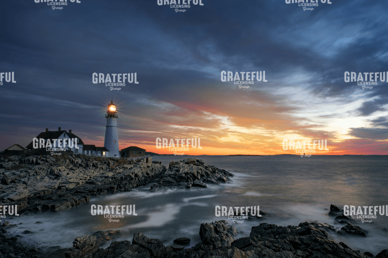 Autumn Dawn at Portland Head Light