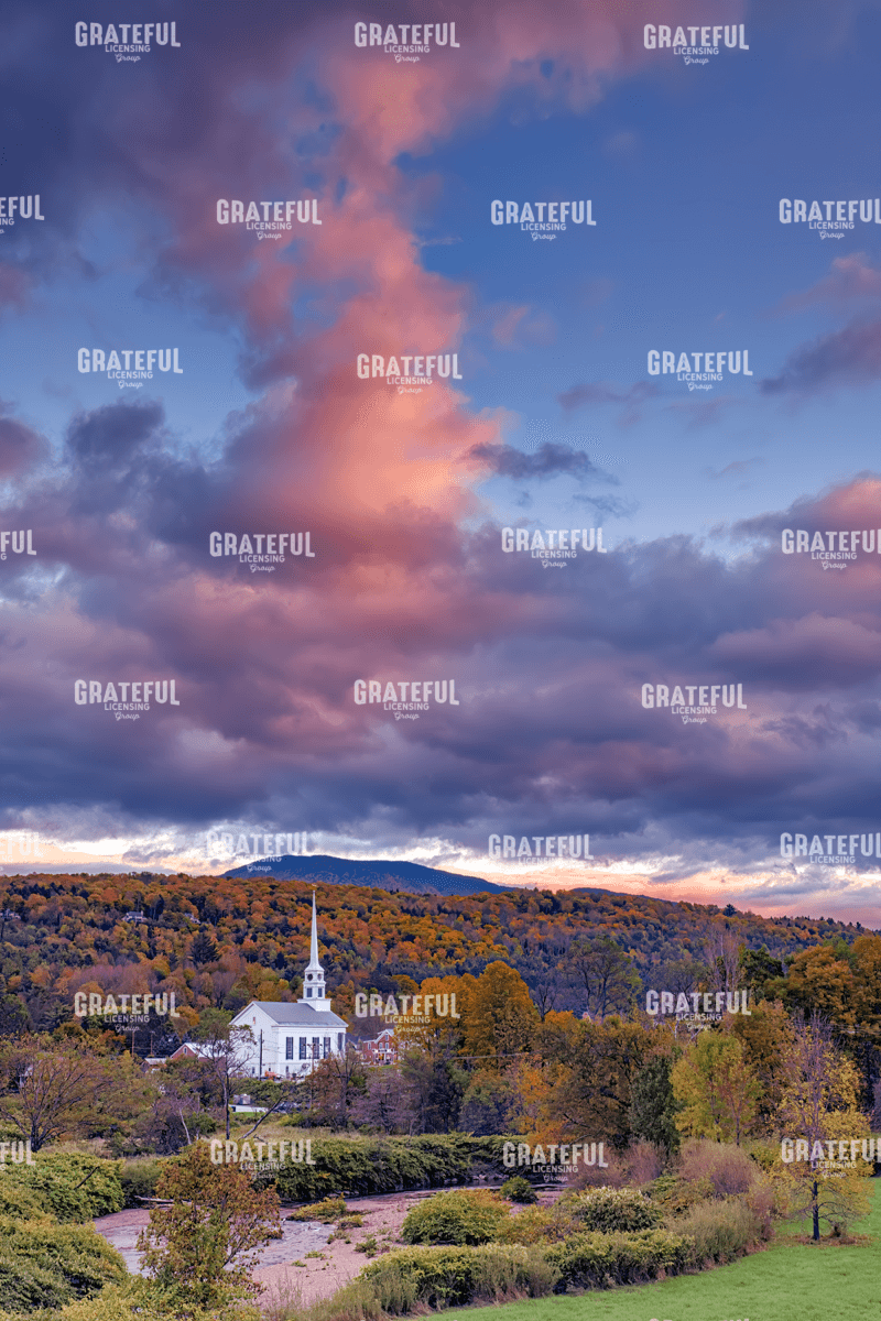 Autumn Dusk at Stowe