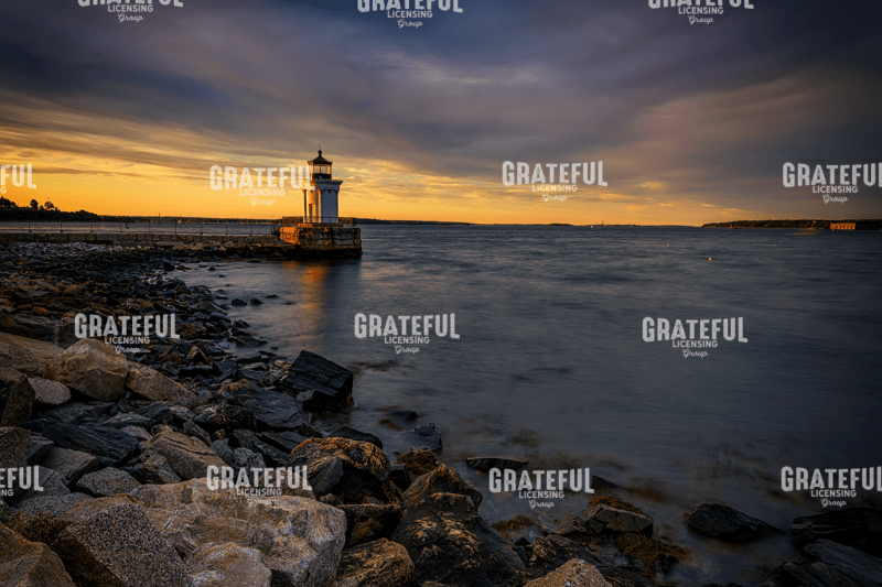 Rick Berk-Dusk at Portland Breakwater Lighthouse.tif