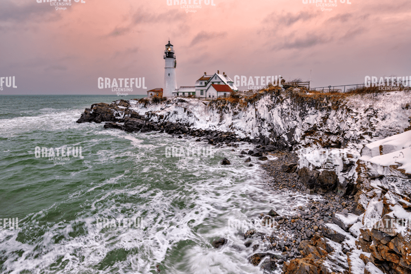 Rick Berk-First Snow at Portland Head.tif