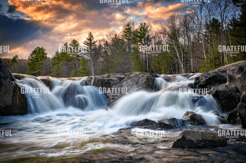 Rick berk-Sunset at Swift River Falls.tif