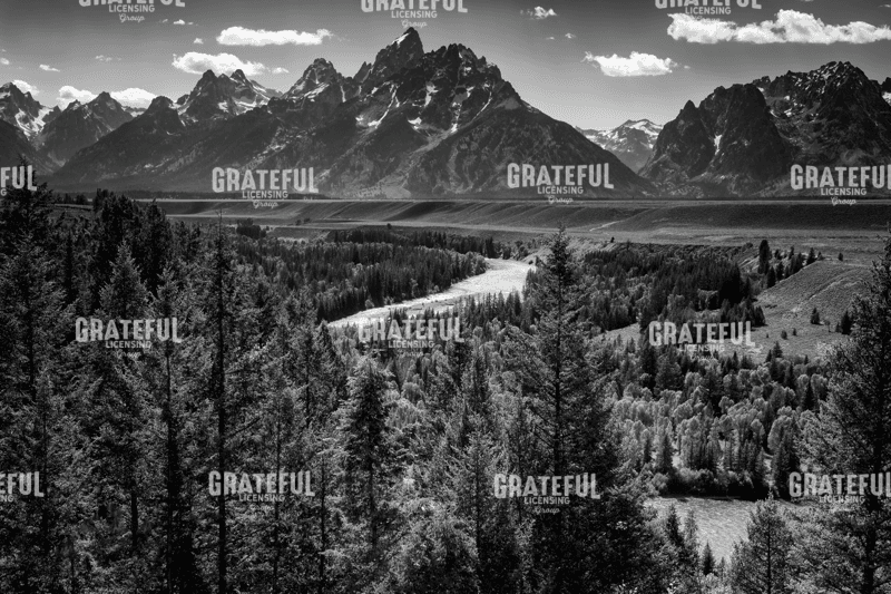 Rick Berk-Grand Teton and the Snake River Monochrome.tif