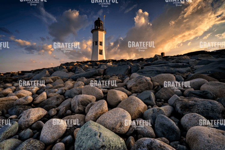 Rick Berk-Sunset at Old Scituate Lighthouse.tif
