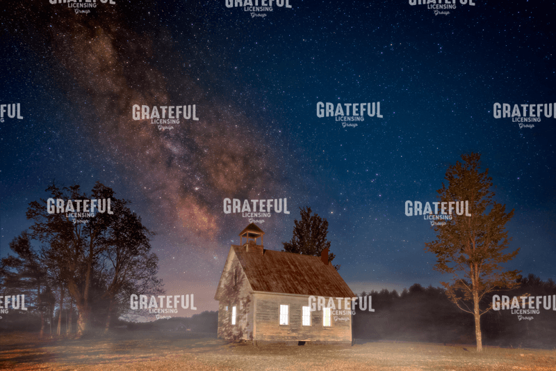 Rick Berk-Schoolhouse Under The Stars.tif