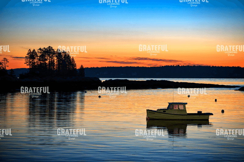 Rick Berk-Twilight in Five Islands Harbor.tif