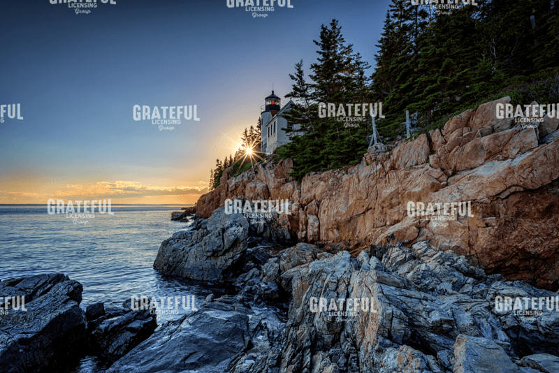 Sunset at Bass Harbor Head Lighthouse.tif